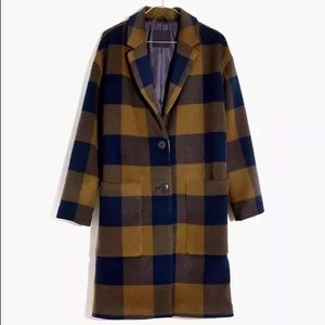NWT | Madewell Elmcourt Coat in Buffalo Check
